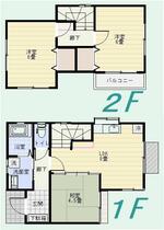 千葉県長生郡白子町北高根（賃貸一戸建3LDK・--・60.86㎡） その2