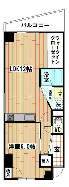 福岡県北九州市小倉北区上到津２丁目(賃貸マンション1LDK・3階・39.66㎡)の写真 その2