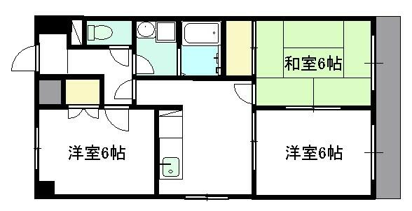 愛知県知立市新富２丁目(賃貸マンション3DK・3階・53.40㎡)の写真 その2