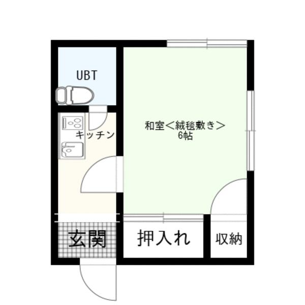 東京都北区赤羽西６丁目(賃貸アパート1K・2階・18.23㎡)の写真 その2
