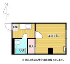 コーポオータ 305 ｜ 福島県福島市野田町２丁目（賃貸マンション1K・3階・24.00㎡） その1