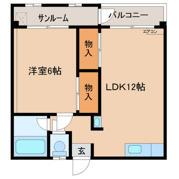 富山県富山市新庄町４丁目(賃貸マンション1LDK・2階・54.78㎡)の写真 その1