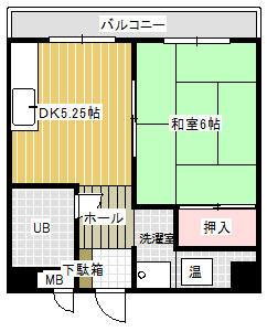 コーポ司 304｜福岡県北九州市小倉北区神岳２丁目(賃貸マンション1DK・3階・29.00㎡)の写真 その2