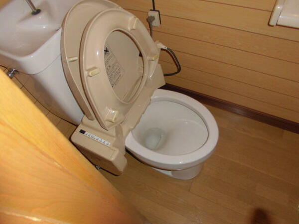 画像10:トイレは洗浄弁付きの取り換えています（写真は取り換える前です。）