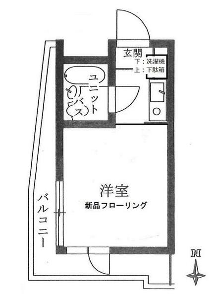 ネオハイシティ桜新町 101｜東京都世田谷区弦巻４丁目(賃貸マンション1R・1階・15.00㎡)の写真 その1