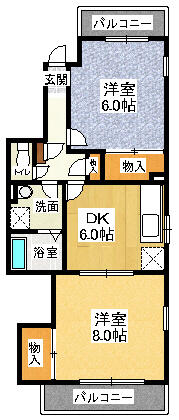 兵庫県西宮市二見町(賃貸マンション2DK・2階・50.00㎡)の写真 その1