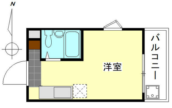 ロイヤルホーム浜松 201｜静岡県浜松市中央区野口町(賃貸アパート1R・2階・22.90㎡)の写真 その2