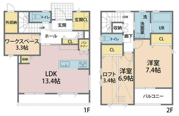 コーシェリ A｜長野県北佐久郡軽井沢町大字長倉(賃貸テラスハウス2SLDK・--・85.00㎡)の写真 その2