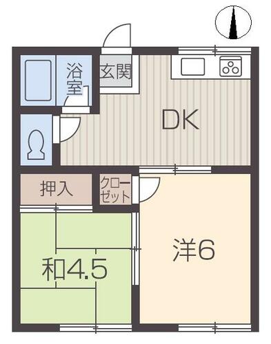 ユニコムハイツＡ201の間取り