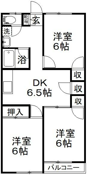 埼玉県さいたま市西区大字西遊馬(賃貸アパート3DK・1階・52.40㎡)の写真 その1