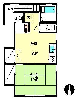 東京都北区西が丘１丁目(賃貸アパート1DK・2階・29.50㎡)の写真 その1