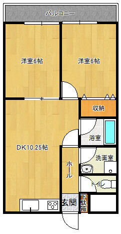 たがわビル 2-1｜千葉県香取市佐原イ(賃貸マンション2DK・2階・47.38㎡)の写真 その1