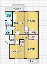 神奈川県川崎市麻生区上麻生５丁目（賃貸マンション3DK・2階・57.60㎡） その1