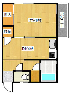 コーポシャトル石田 3｜福岡県北九州市小倉南区石田町(賃貸アパート1K・2階・21.00㎡)の写真 その2