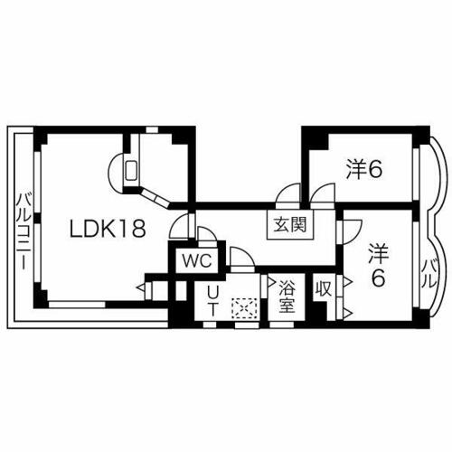 愛知県名古屋市名東区高社１丁目（マンション）の賃貸物件の間取り