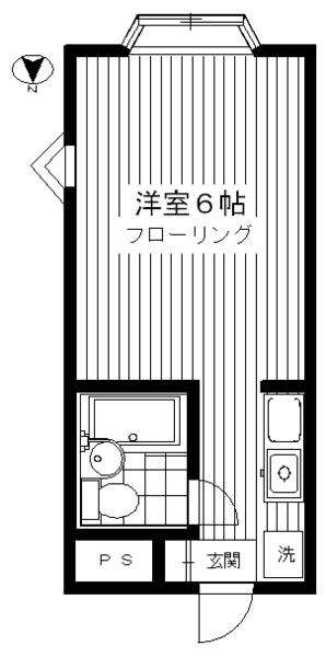 東京都目黒区五本木２丁目(賃貸アパート1K・1階・15.34㎡)の写真 その1