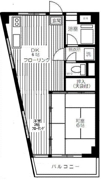 ノ－ブル若木｜東京都板橋区若木１丁目(賃貸マンション1DK・4階・34.00㎡)の写真 その2