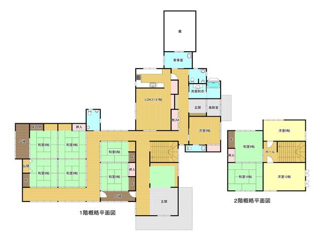 富山県滑川市の一戸建て | 1800万円 | 11LDK | 1419.11m² | Akiyama house finder