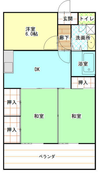 エクセラン若宮 303｜佐賀県佐賀市若宮１丁目(賃貸マンション3DK・3階・59.80㎡)の写真 その1