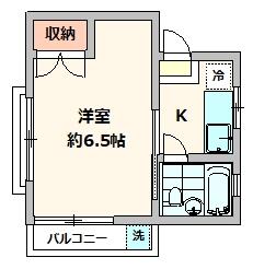 盛コーポ｜東京都武蔵野市八幡町３丁目(賃貸アパート1K・2階・20.05㎡)の写真 その2