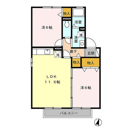 同じ建物の物件間取り写真 - ID:243006251591