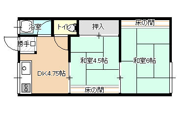 ラーバンハイツ 105｜山口県長門市仙崎(賃貸アパート2DK・2階・32.30㎡)の写真 その1