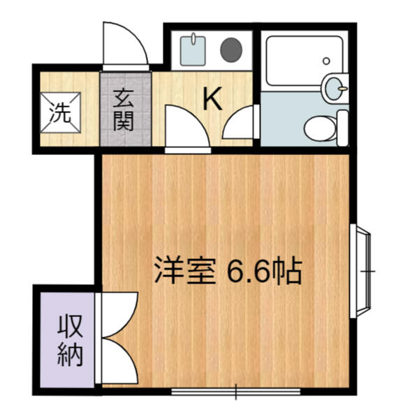 東京都調布市入間町１丁目(賃貸アパート1K・3階・17.39㎡)の写真 その2