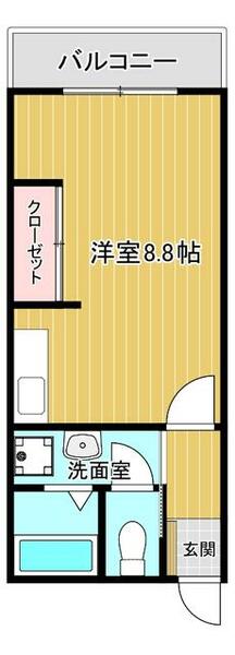 麦谷ビル｜福岡県北九州市小倉北区馬借２丁目(賃貸マンション1R・5階・26.00㎡)の写真 その2