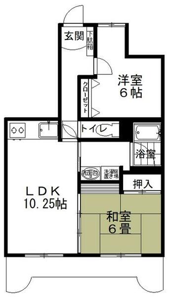 福島県いわき市平字童子町(賃貸マンション2LDK・2階・52.24㎡)の写真 その2