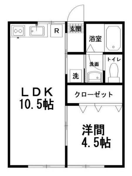 福島県いわき市好間町下好間字沼田(賃貸アパート1LDK・2階・34.68㎡)の写真 その1