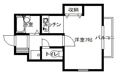 石川県金沢市鈴見台３丁目(賃貸アパート1K・2階・22.23㎡)の写真 その2