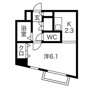 愛知県名古屋市名東区望が丘(賃貸マンション1K・1階・31.35㎡)の写真 その2