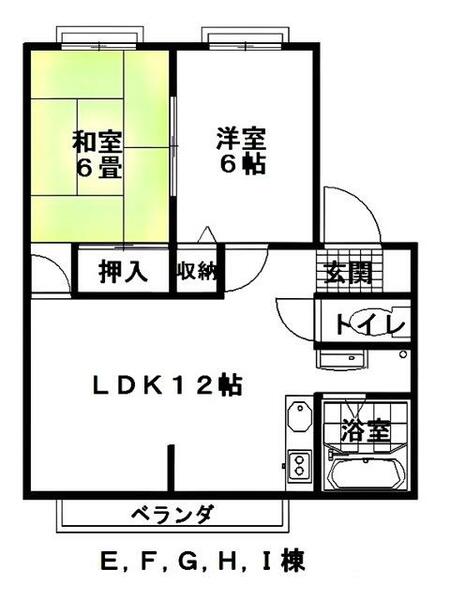 福島県いわき市常磐湯本町宝海(賃貸アパート2LDK・1階・52.84㎡)の写真 その1