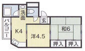 徳島市南佐古三番町 3階建 築43年のイメージ