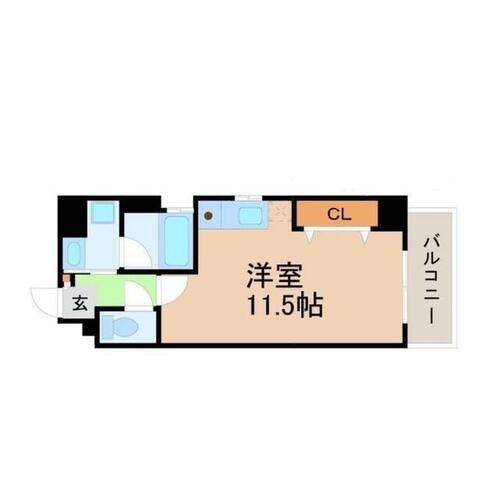 愛知県名古屋市中区富士見町（マンション）の賃貸物件の間取り