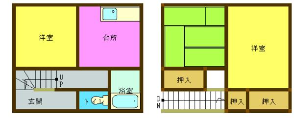 ヤマトハウス 103｜熊本県山鹿市方保田(賃貸アパート3DK・1階・48.60㎡)の写真 その2