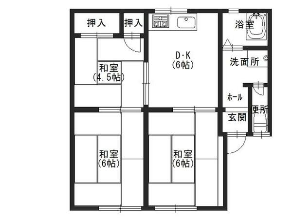 奈良県大和高田市東三倉堂町(賃貸アパート3DK・2階・43.00㎡)の写真 その1