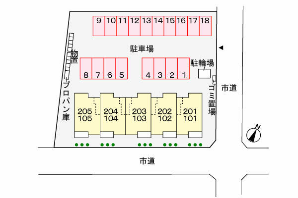 カーサドマーニ 202｜岩手県大船渡市盛町字御山下(賃貸アパート2LDK・2階・61.40㎡)の写真 その4