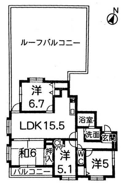 長崎県長崎市西坂町(賃貸マンション4LDK・5階・86.61㎡)の写真 その1