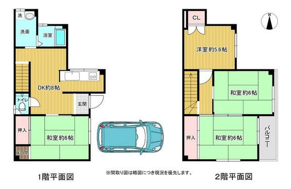 多田院テラスハウス｜兵庫県川西市多田院２丁目(賃貸テラスハウス4DK・--・70.06㎡)の写真 その2