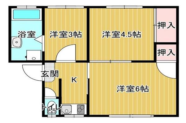 増永ビル 602｜大分県大分市大州浜２丁目(賃貸アパート3K・5階・36.70㎡)の写真 その1