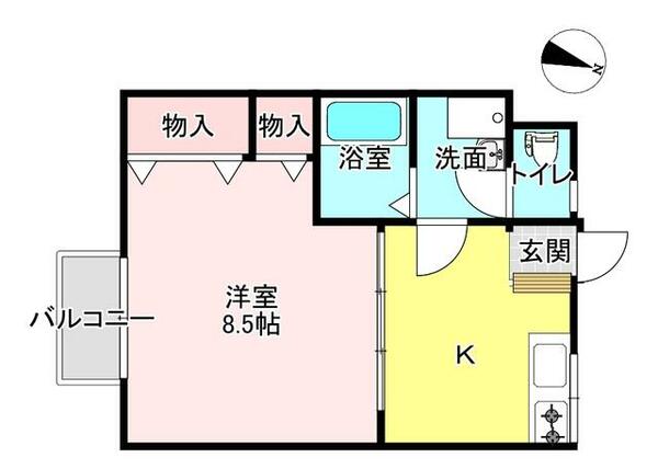 ロイヤルハイツ新田｜愛媛県新居浜市新田町１丁目(賃貸マンション1K・2階・30.25㎡)の写真 その1