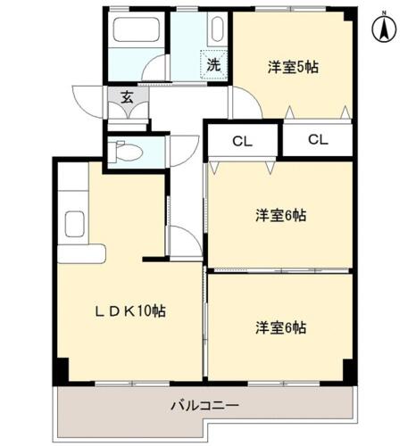 同じ建物の物件間取り写真 - ID:210002512607