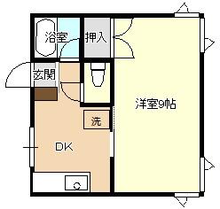 サウスタウンＴＳＵＳＨＩＤＡ 202｜岩手県盛岡市津志田南２丁目(賃貸アパート1DK・2階・29.70㎡)の写真 その1