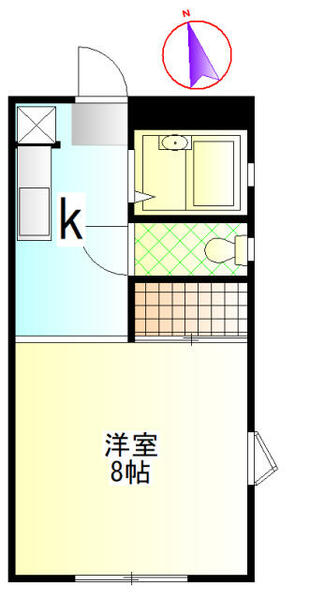 神奈川県横須賀市船越町３丁目(賃貸アパート1K・2階・24.84㎡)の写真 その2