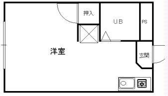 長崎県長崎市夫婦川町(賃貸マンション1R・3階・17.70㎡)の写真 その2