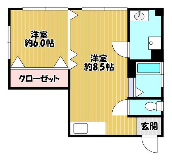 兵庫県神戸市中央区旗塚通３丁目(賃貸マンション1LDK・3階・27.49㎡)の写真 その2