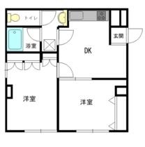 新栄電設ビル 201 ｜ 神奈川県横須賀市汐入町５丁目（賃貸マンション2DK・2階・39.66㎡） その1