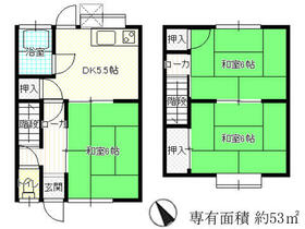 神垣アパート 2 ｜ 広島県呉市広文化町（賃貸アパート3DK・1階・53.00㎡） その2