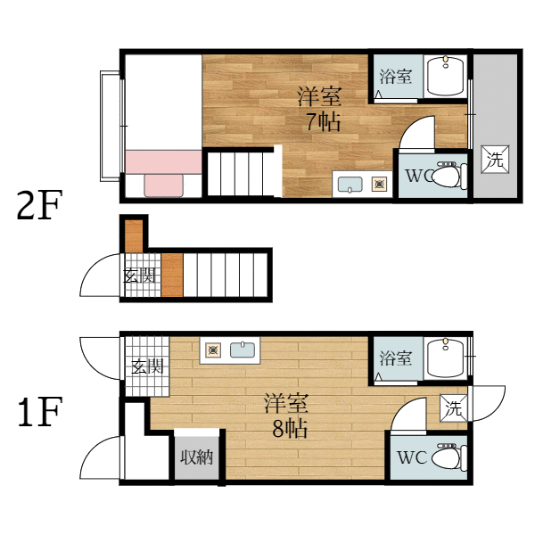 house for sale in Suita, Osaka | ¥15,000,000 | ワンルーム | Akiyama house…